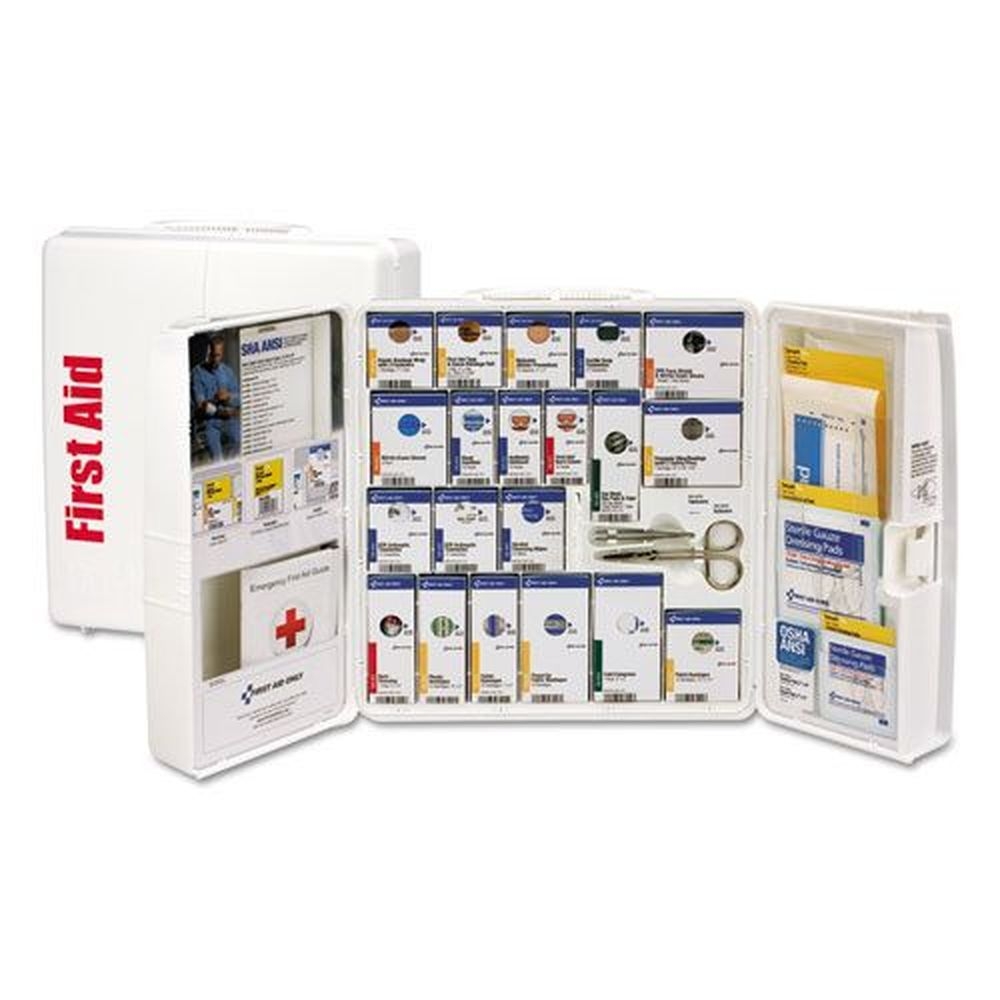 First Aid Only SmartCompliance General Business First Aid Station for 50 People - Plastic Case, 202 count -- 1 kit