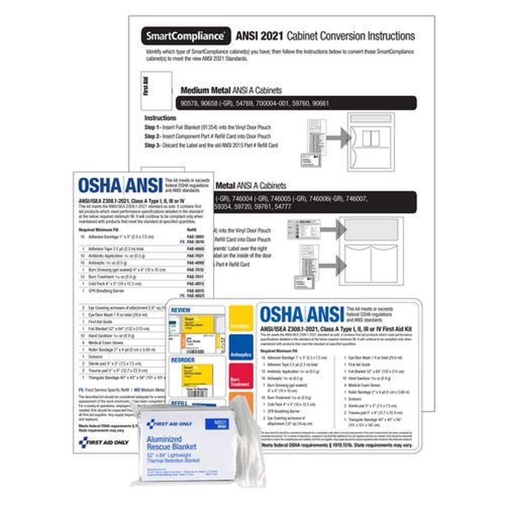 First Aid Only Smart Compliance A 2021 Conversion Kit, 11 count -- 1 kit