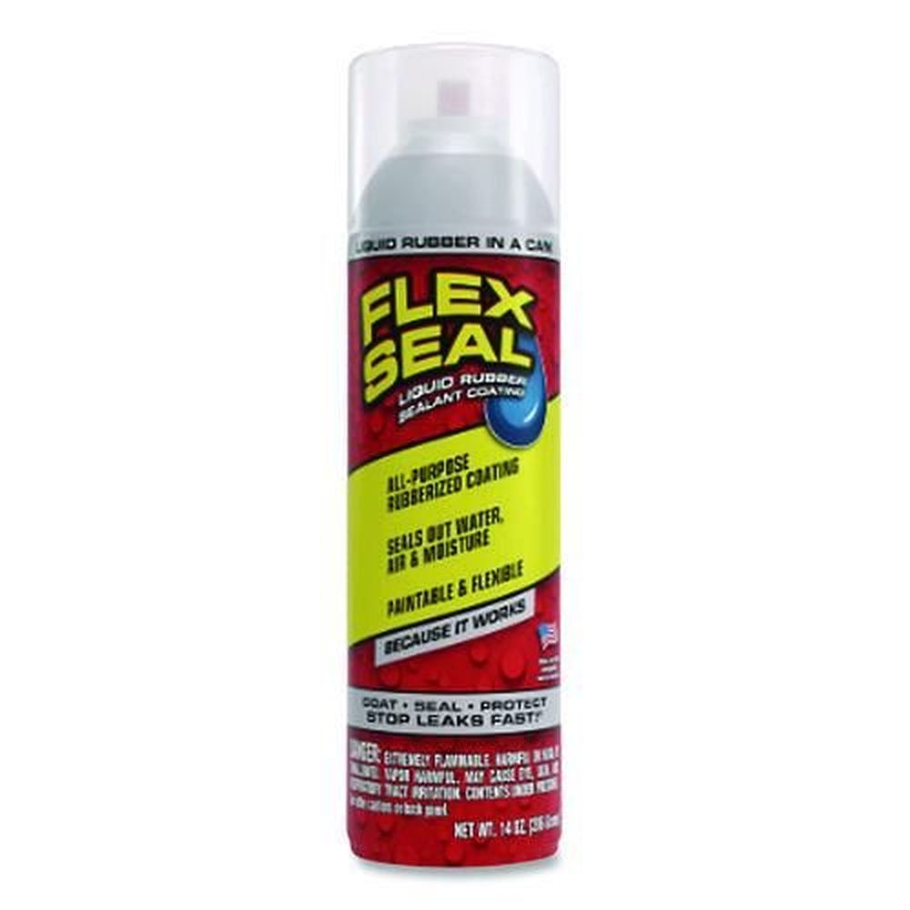 Flex Seal Clear Liquid Rubber Sealant Coating Spray, 14 Ounce Spray