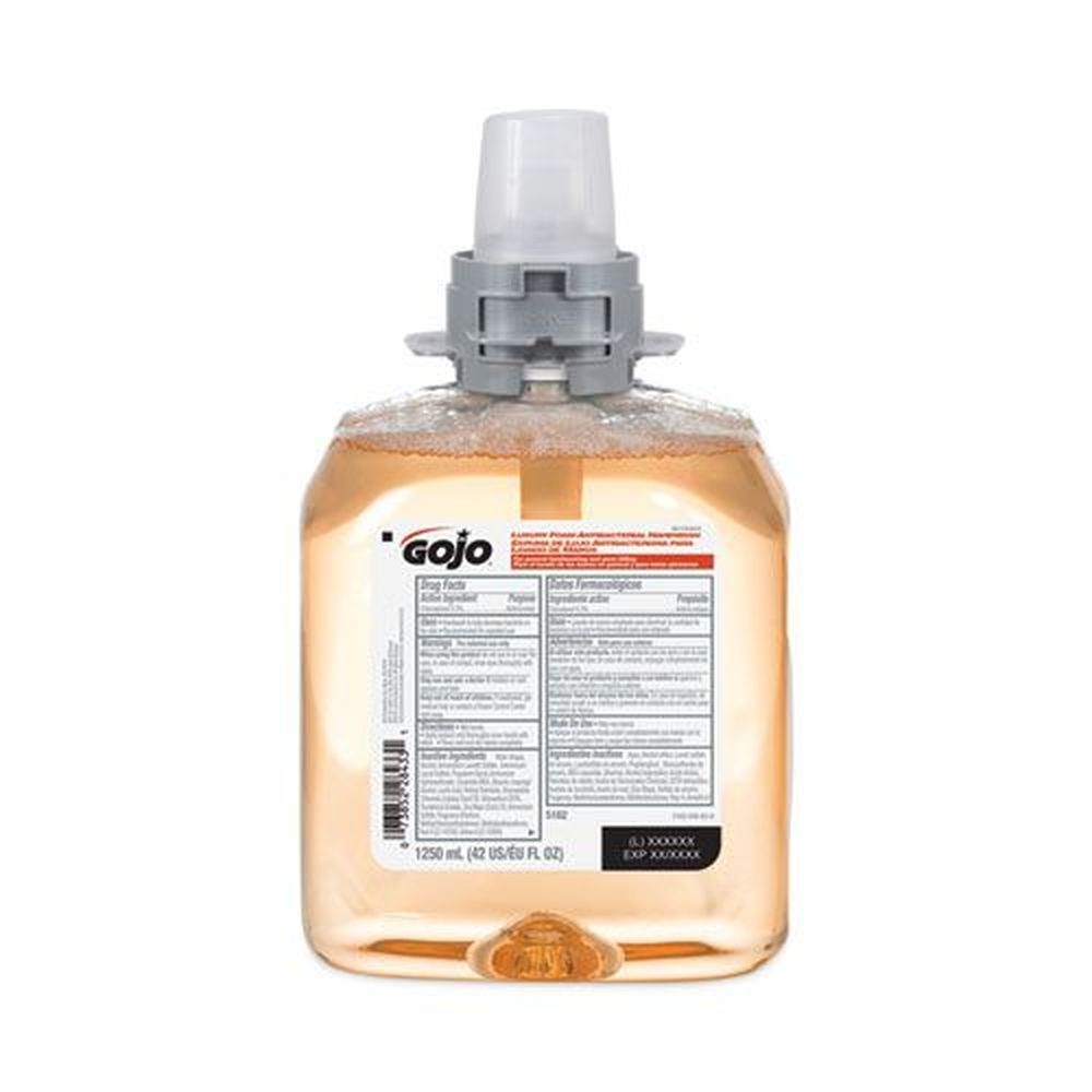 Gojo Luxury Fresh Fruit Scent Foam Antibacterial Handwash Refill for FMX-12 Dispenser, 1250 Milliliter