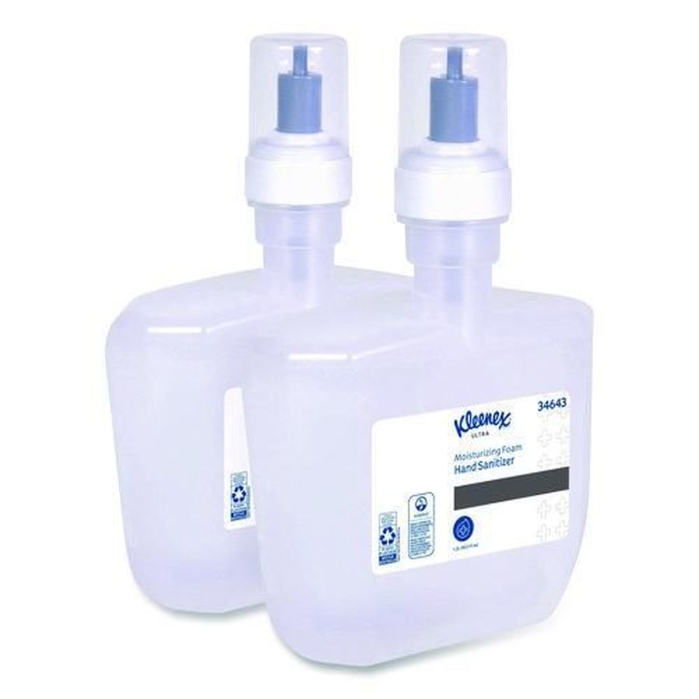 Kleenex Super Moisturizing Unscented Foam Hand Sanitizer, 1,200 Milliliter Cassette Refill -- 2 per case