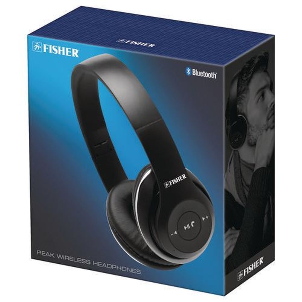 Fisher Black Peak Wireless Headphones