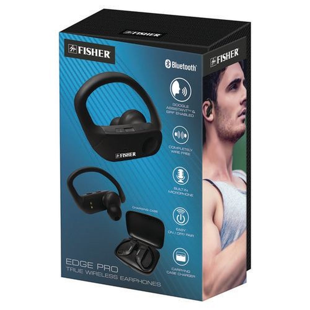 Fisher Black Edge Pro True Wireless Earphones