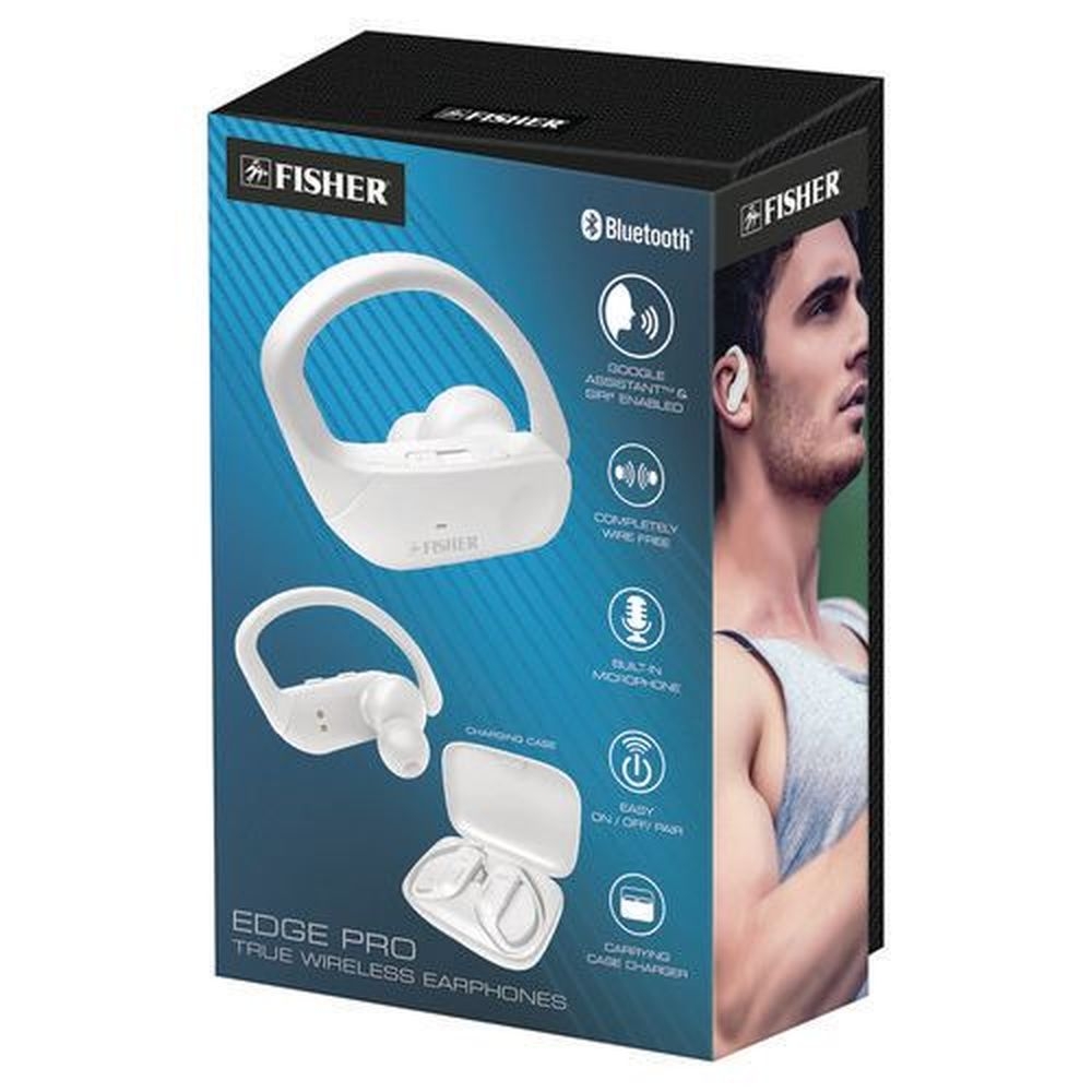 Fisher White Edge Pro True Wireless Earphones