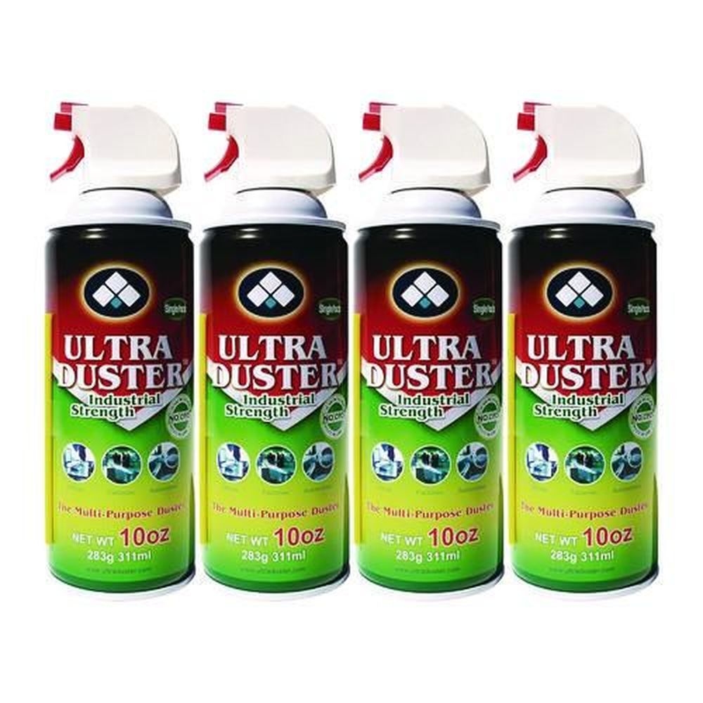 NXT Technologies 10 Ounce Ultra Duster Industrial Strength Air Duster, 4 count
