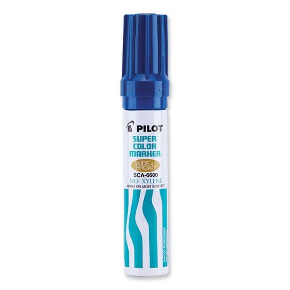 Pilot Blue Jumbo Refillable Permanent Marker with Broad Chisel Tip
