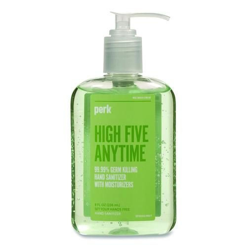Perk Instant Hand Sanitizer with Moisturizers, 8 Ounce Pump Bottle