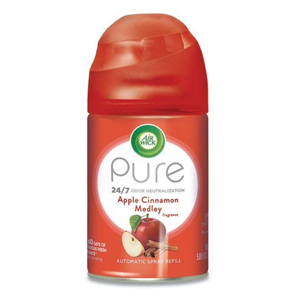 Air Wick Freshmatic Apple Cinnamon Medley Ultra Spray Refill, 5.89 Ounce Aerosol Spray -- 6 per case