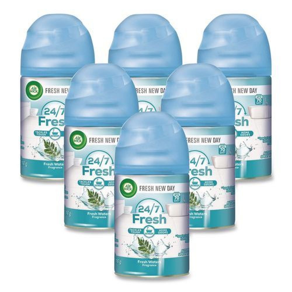 Air Wick Freshmatic Fresh Waters Ultra Automatic Spray Refill, 5.89 Ounce Aerosol Spray -- 6 per case
