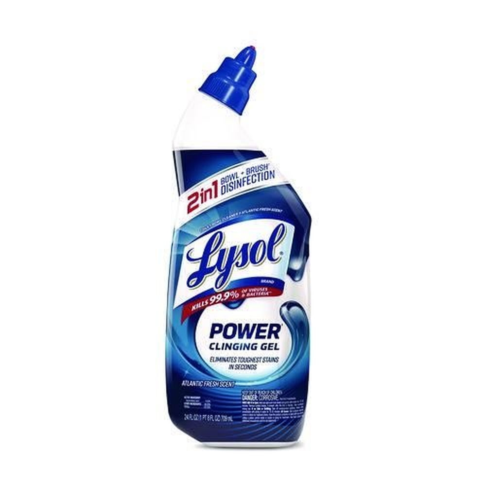 Lysol Atlantic Fresh Disinfectant Toilet Bowl Cleaner, 24 Ounce Bottle