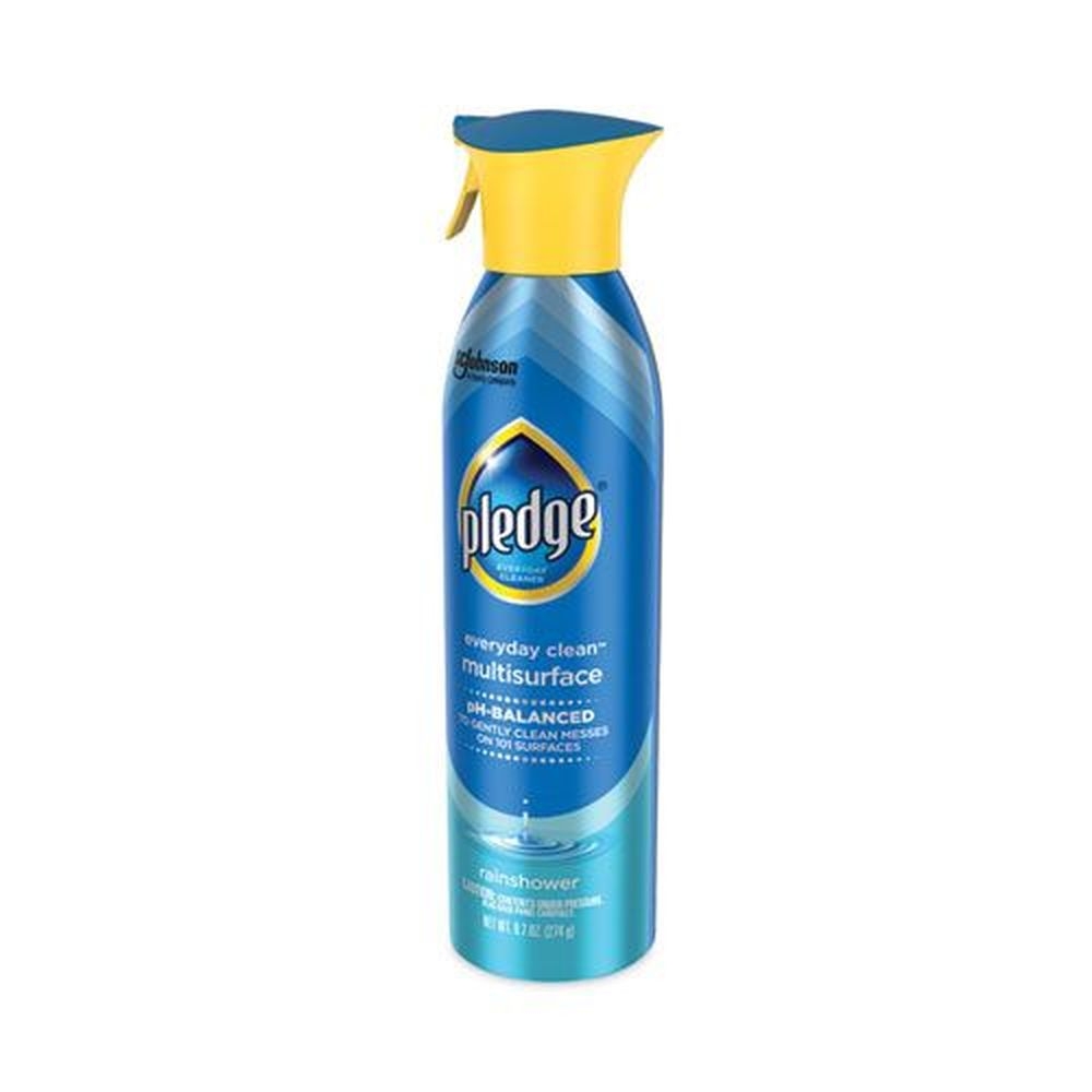 Pledge Rainshower Scent Everyday Multi Surface Cleaner, 9.7 Ounce Aerosol Spray -- 6 per case