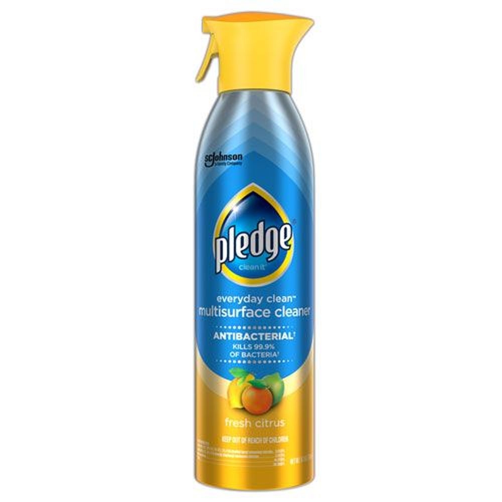 Pledge Multi Surface Everyday Antibacterial Cleaner, 9.7 Ounce Aerosol Spray -- 6 per case