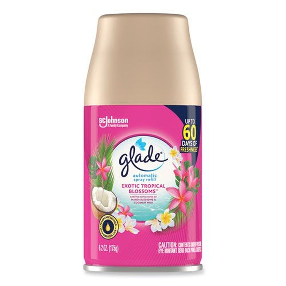 Glade Exotic Tropical Blossoms Automatic Air Freshener, 6.2 Ounce -- 4 per case