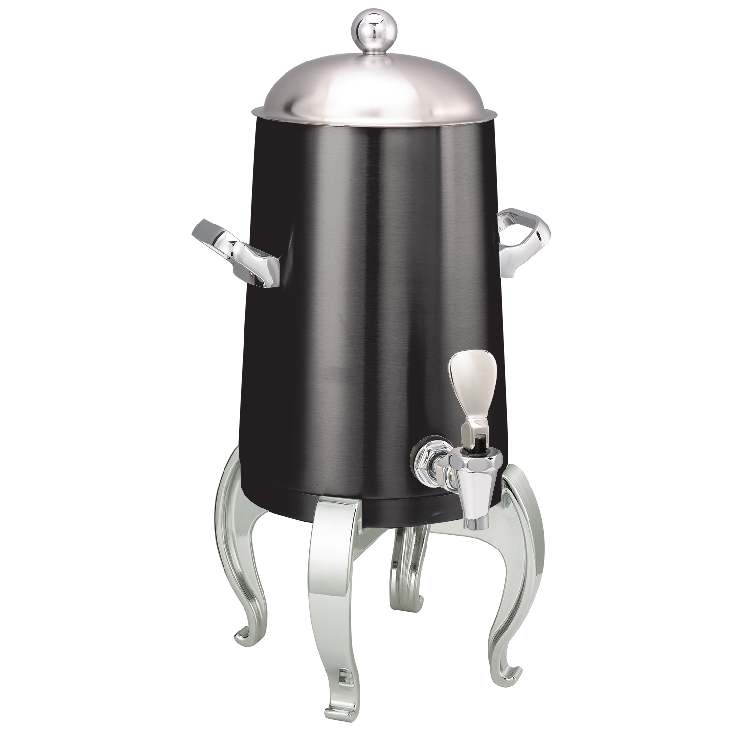 Service Ideas Flame Free Thermo-Urn Black Onyx Metallic Elements Regal Traditional Spigot Stainless Vacuum Insulated Urn, 1.5 Gallon Capacity