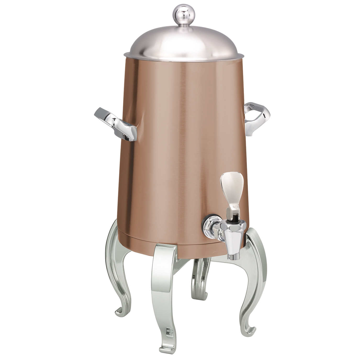 Service Ideas Flame Free Thermo-Urn Rose Gold Metallic Elements Regal Traditional Spigot Stainless Vacuum Insulated Urn, 1.5 Gallon Capacity
