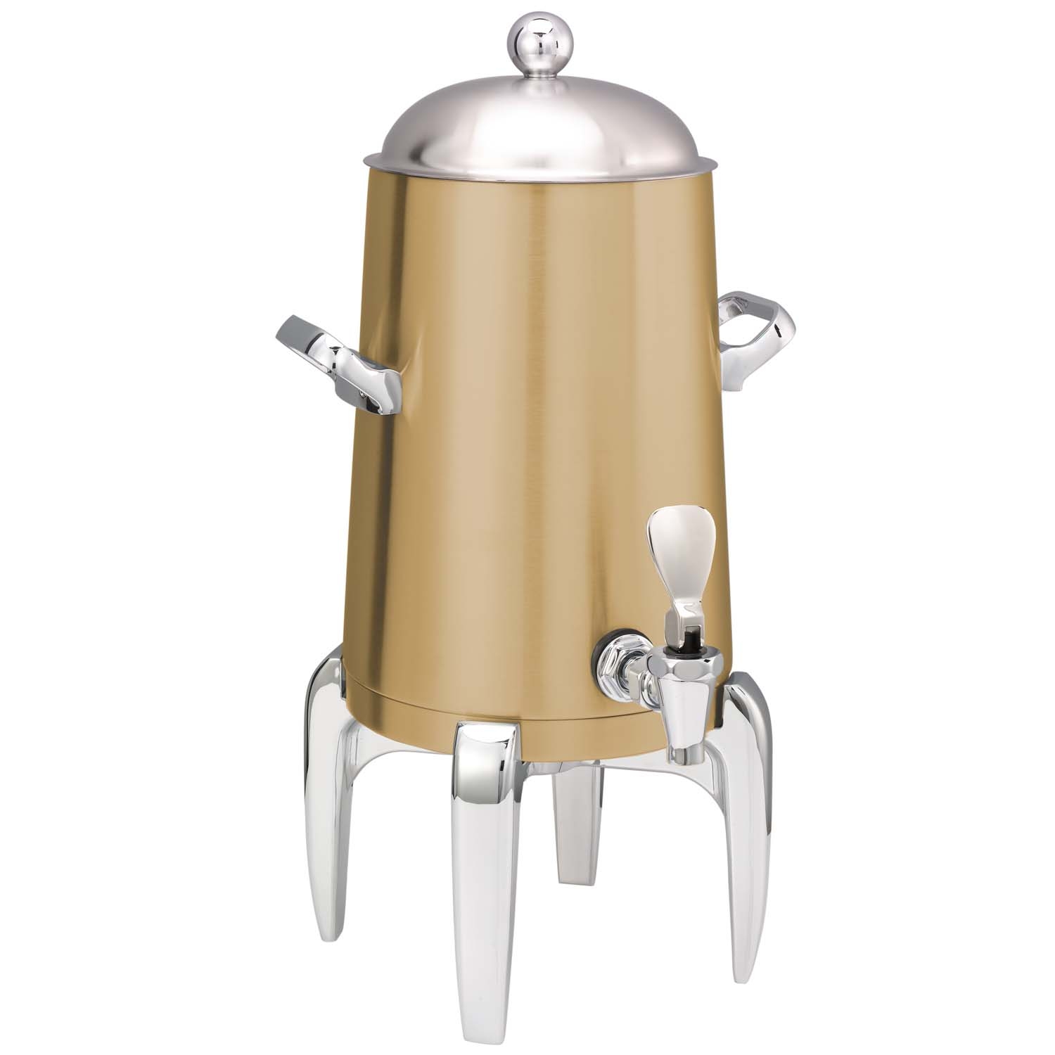 Service Ideas Flame Free Thermo-Urn Vintage Gold Metallic Elements Modern Traditional Spigot Stainless Vacuum Insulated Urn, 1.5 Gallon Capacity