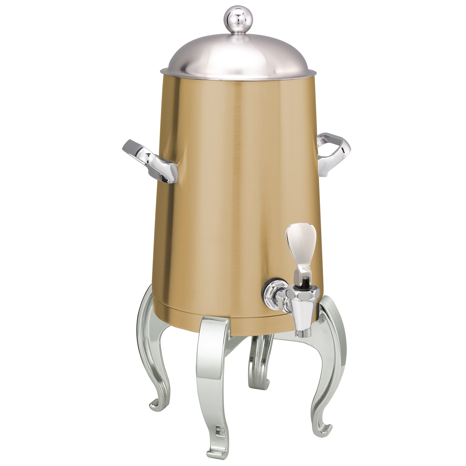 Service Ideas Flame Free Thermo-Urn Vintage Gold Metallic Elements Regal Traditional Spigot Stainless Vacuum Insulated Urn, 1.5 Gallon Capacity