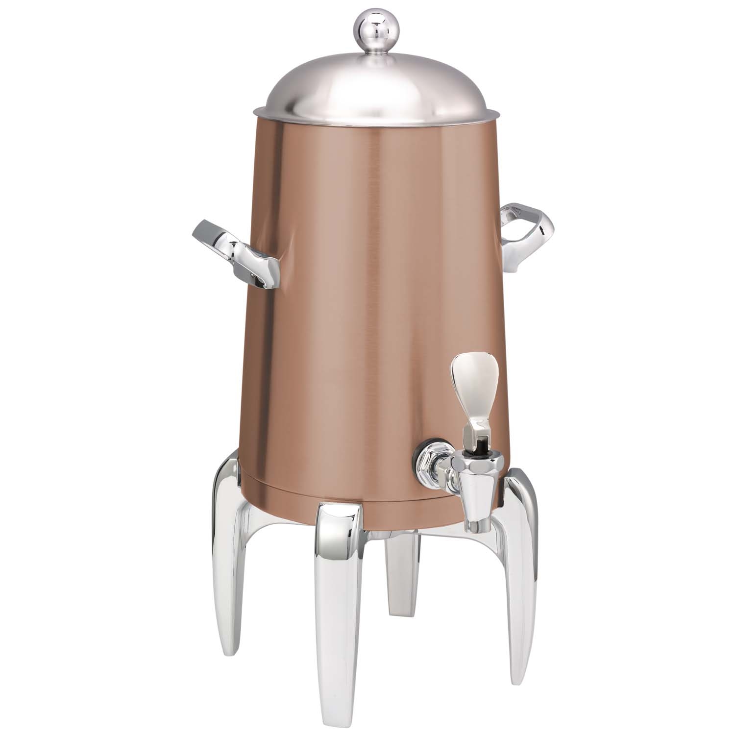 Service Ideas Flame Free Thermo-Urn Rose Gold Metallic Elements Modern Traditional Spigot Stainless Vacuum Insulated Urn, 5 Gallon Capacity