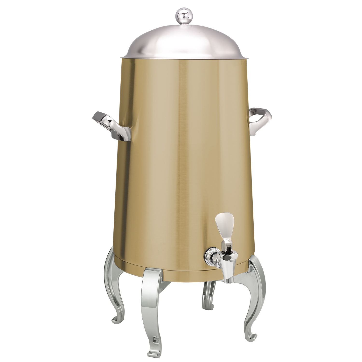 Service Ideas Flame Free Thermo-Urn Vintage Gold Metallic Elements Regal Traditional Spigot Stainless Vacuum Insulated Urn, 5 Gallon Capacity
