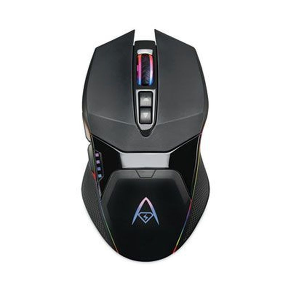 Adesso Black iMouse X50 Series Left/Right Hand Use Gaming Mouse with Charging Cradle
