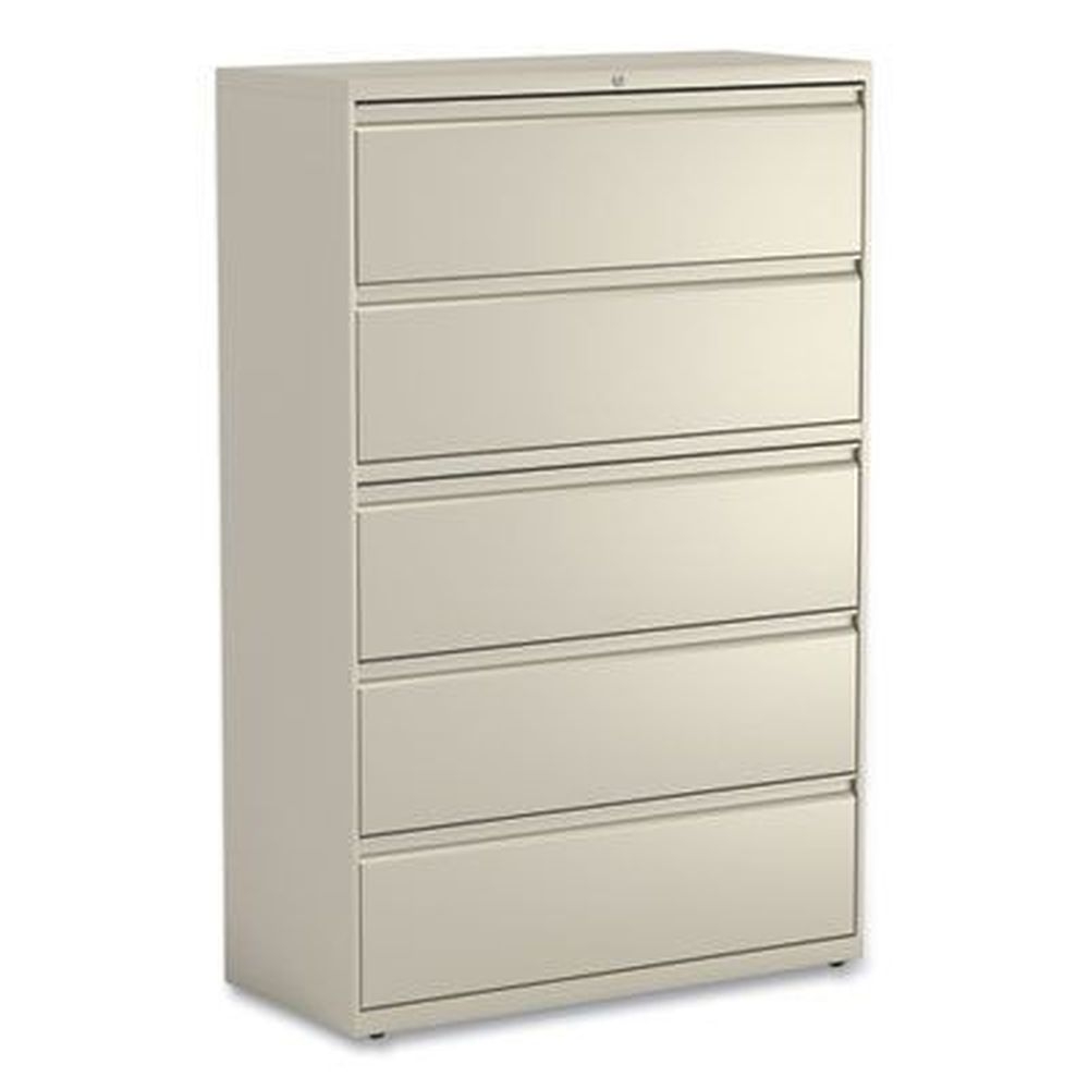 Alera Putty 5 Legal/Letter/A4/A5-Size File Drawers Lateral File Cabinet, 42 x 18.63 x 67.63 inch