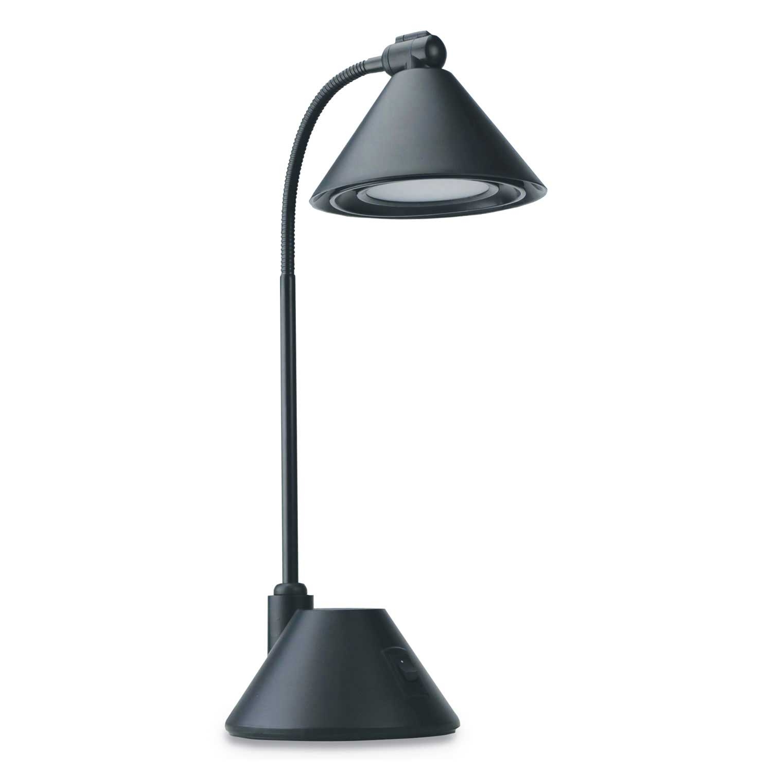Alera Black LED Task Lamp, 5.38 x 9.88 x 17 inch