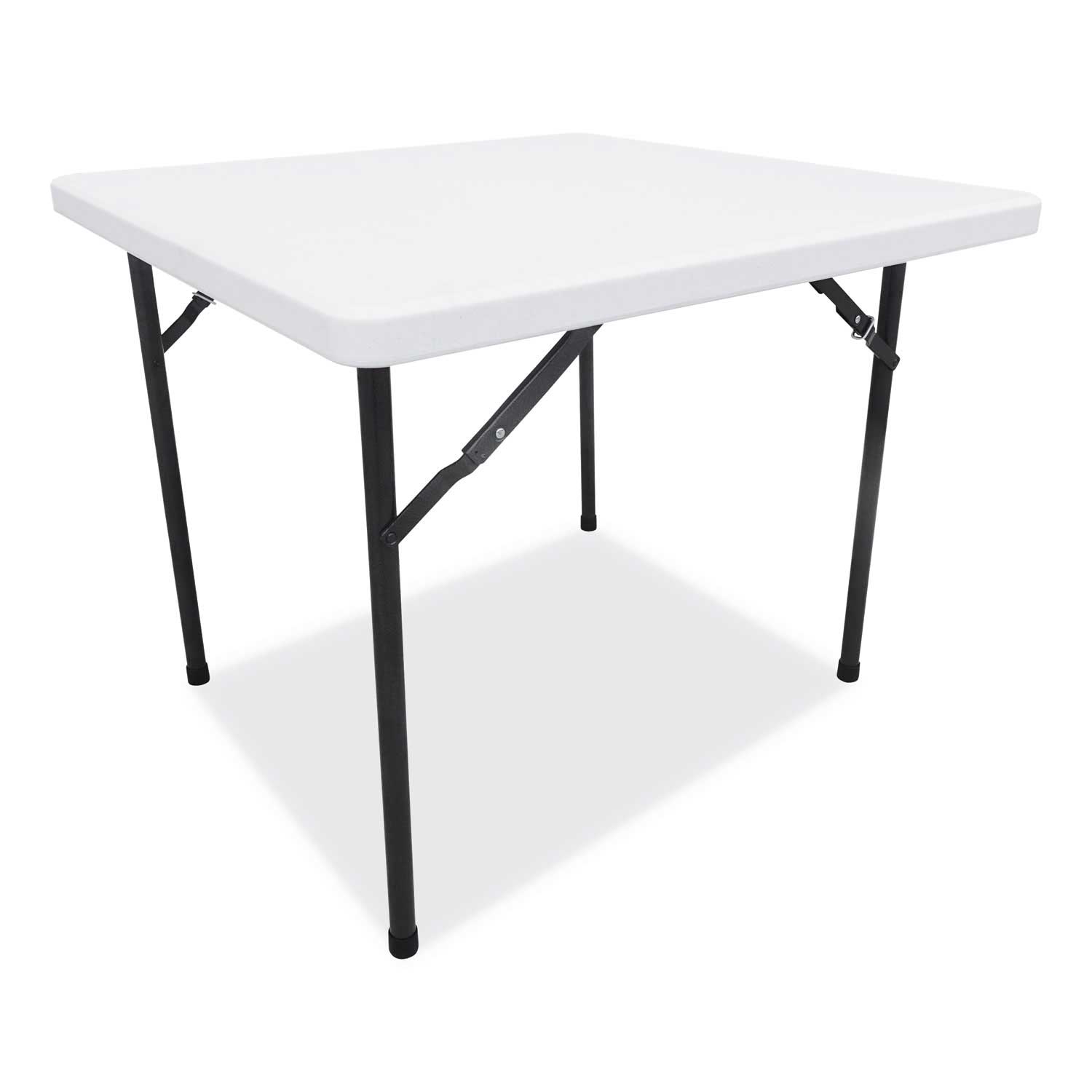Alera White Square Plastic Folding Table, 36 x 36 x 29 1/4 inch