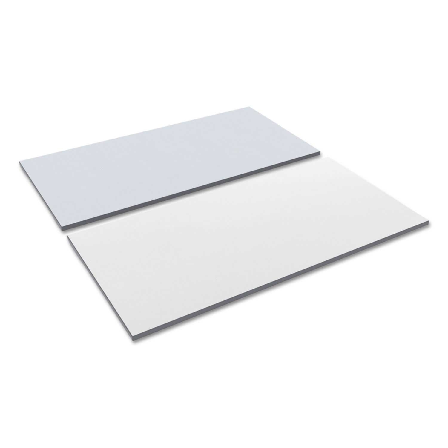 Alera White/Gray Rectangular Reversible Laminate Table Top, 60 x 30 inch