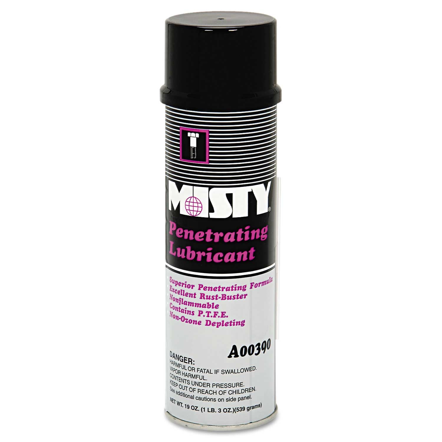 Misty Penetrating Lubricant Spray, 19 Ounce Aerosol Can -- 12 per case