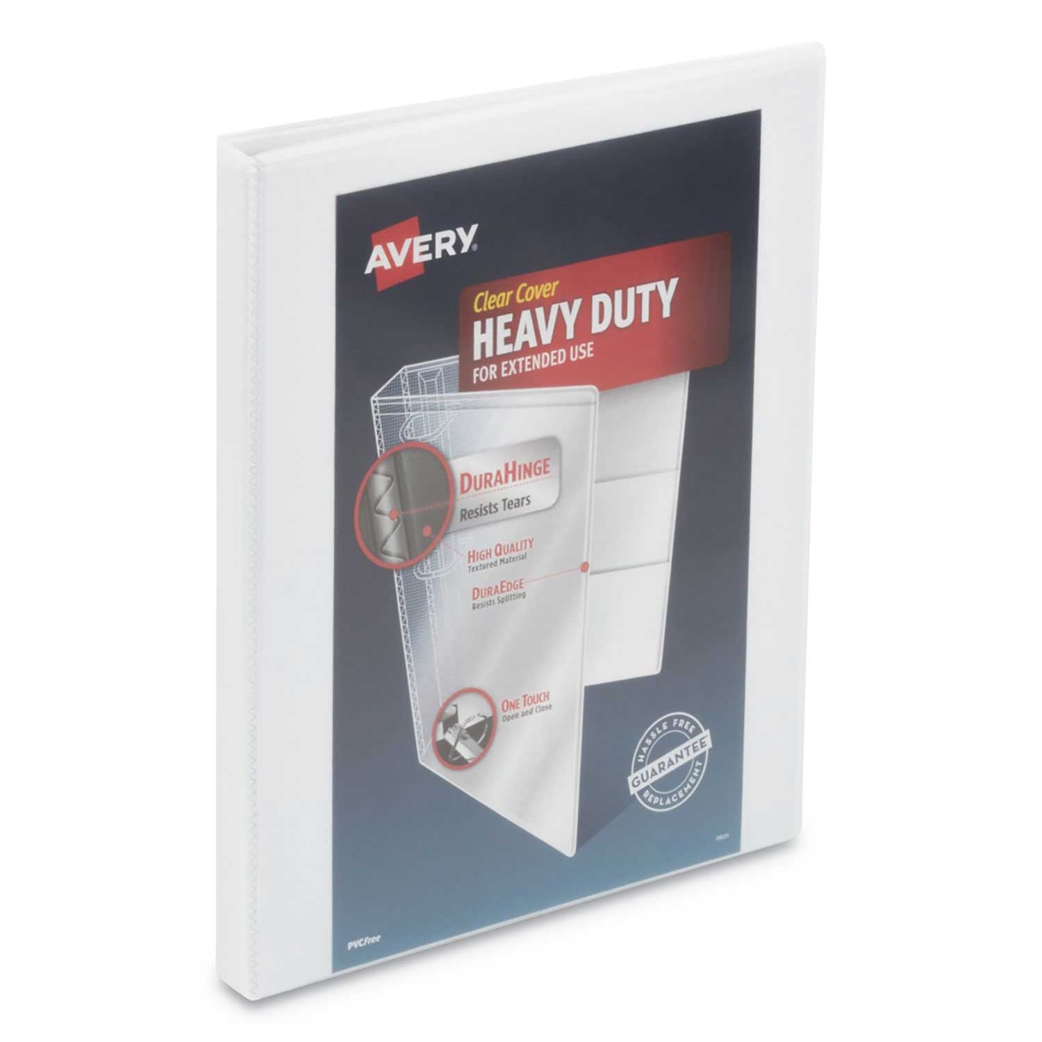 Avery White Heavy-Duty View Binder with 0.5 inch Slant Rings, 11 x 8.5 inch