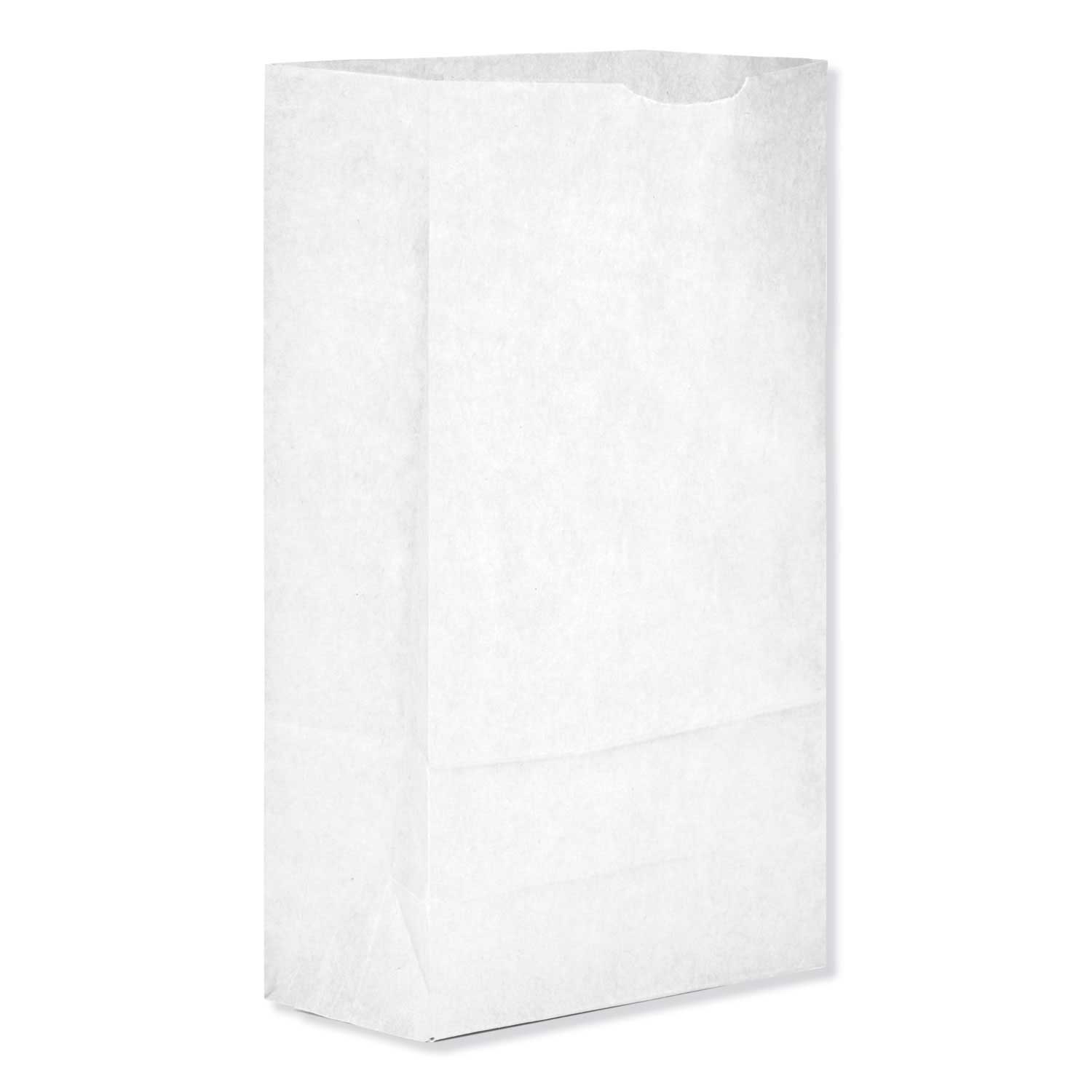 General White Number 6 Grocery Paper Bag, 35 Pound Capacity -- 500 per case