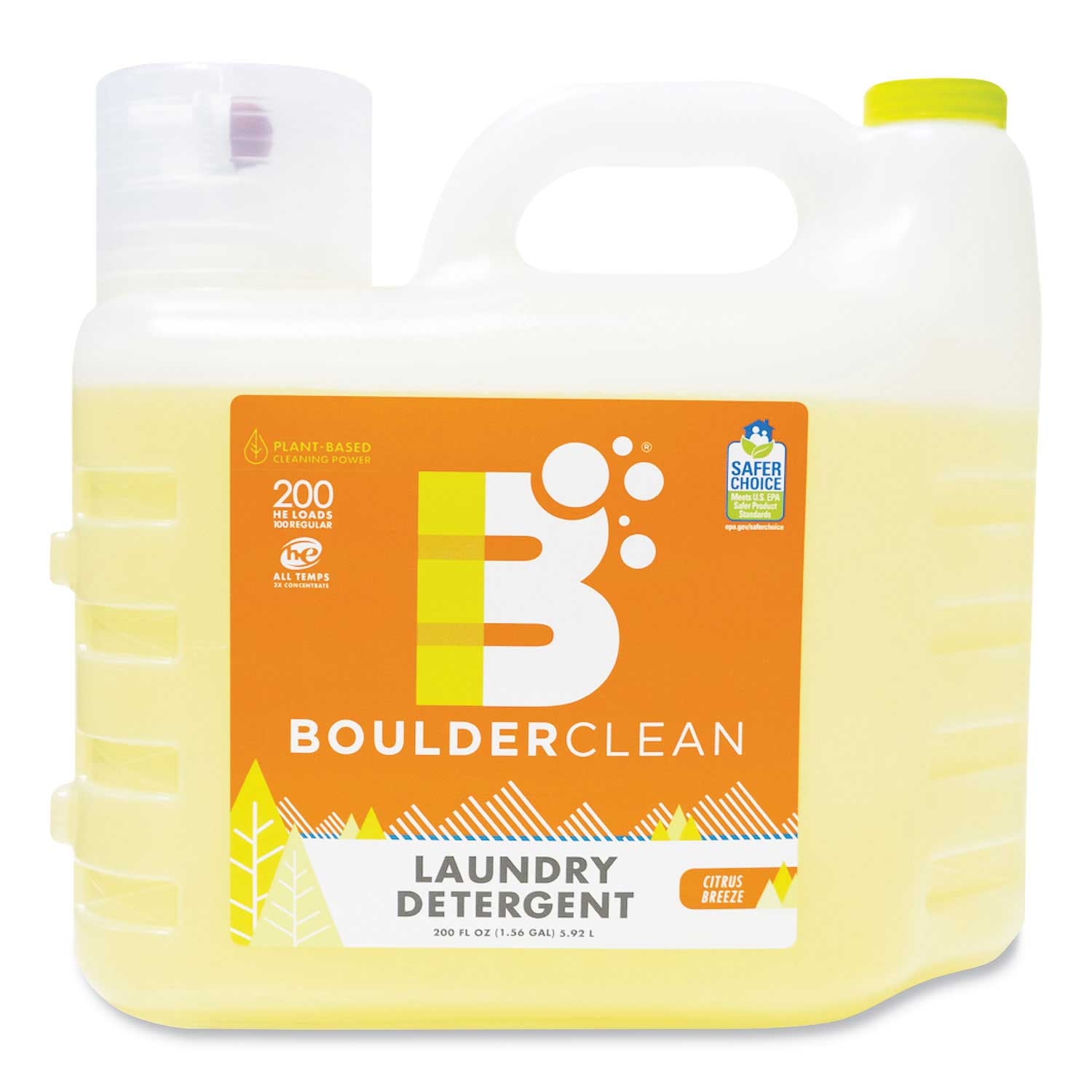 1908 Brands Citrus Breeze Liquid Laundry Detergent, 200 Ounce Bottle -- 2 per case