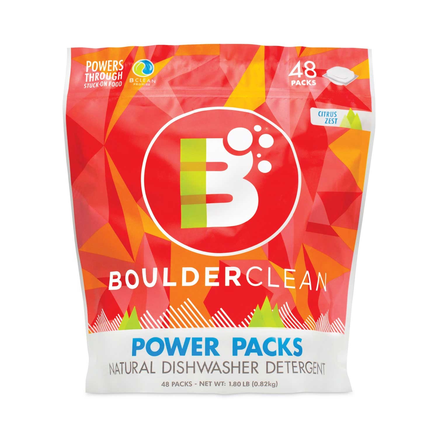 1908 Brands Citrus Zest Dishwasher Detergent Power Pack - 48 count per pack -- 6 packs per case