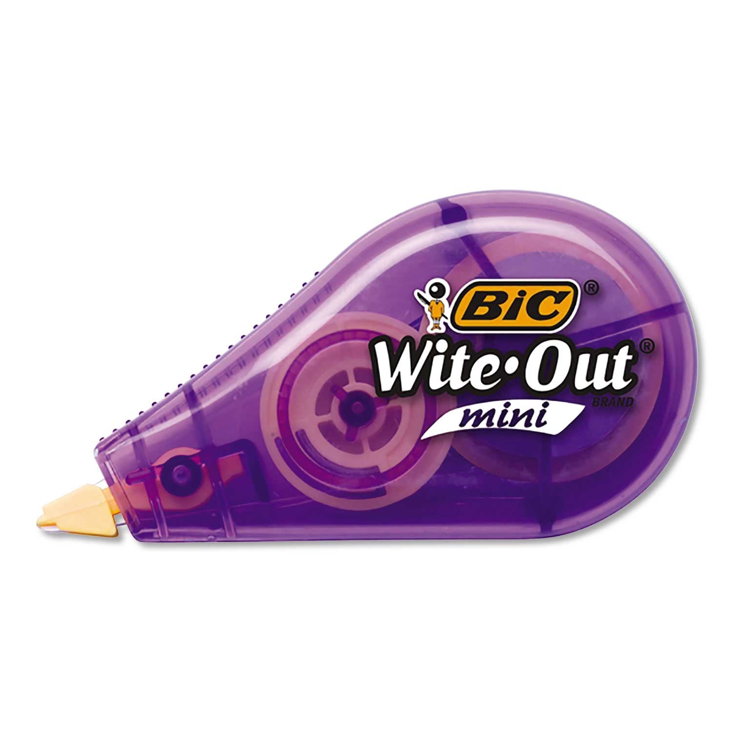 BIC Non Refillable Assorted Wite Out Brand Mini Correction Tape, 1/5 inch x 26.2 Feet -- 12 per case
