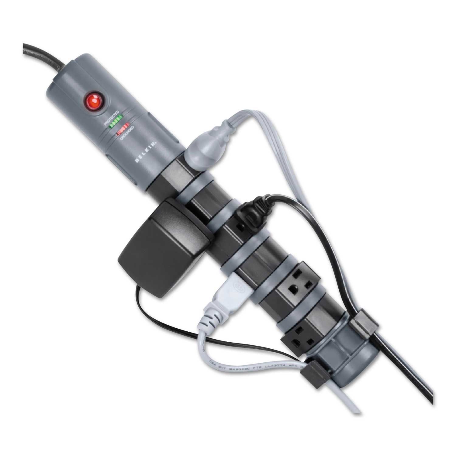 Belkin Black Pivot Plug Surge Protector, 6 feet Cord Length