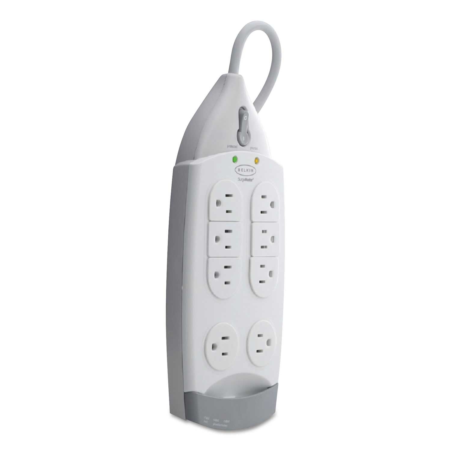 Belkin White SurgeMaster Home Series Surge Protector, 12 feet Cord