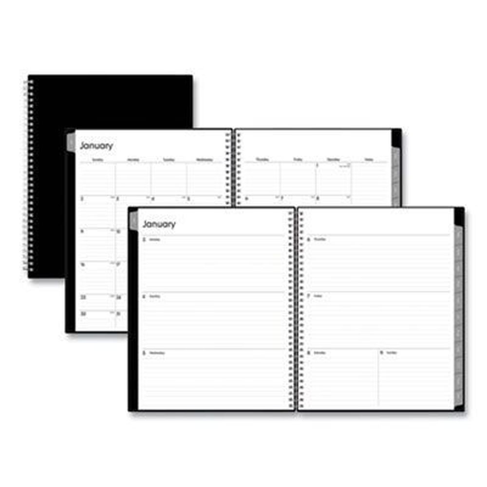 Blue Sky 12-Month Jan to Dec 2023 Enterprise Weekly/Monthly Planner with Black Cover, 11 x 8.5 inch