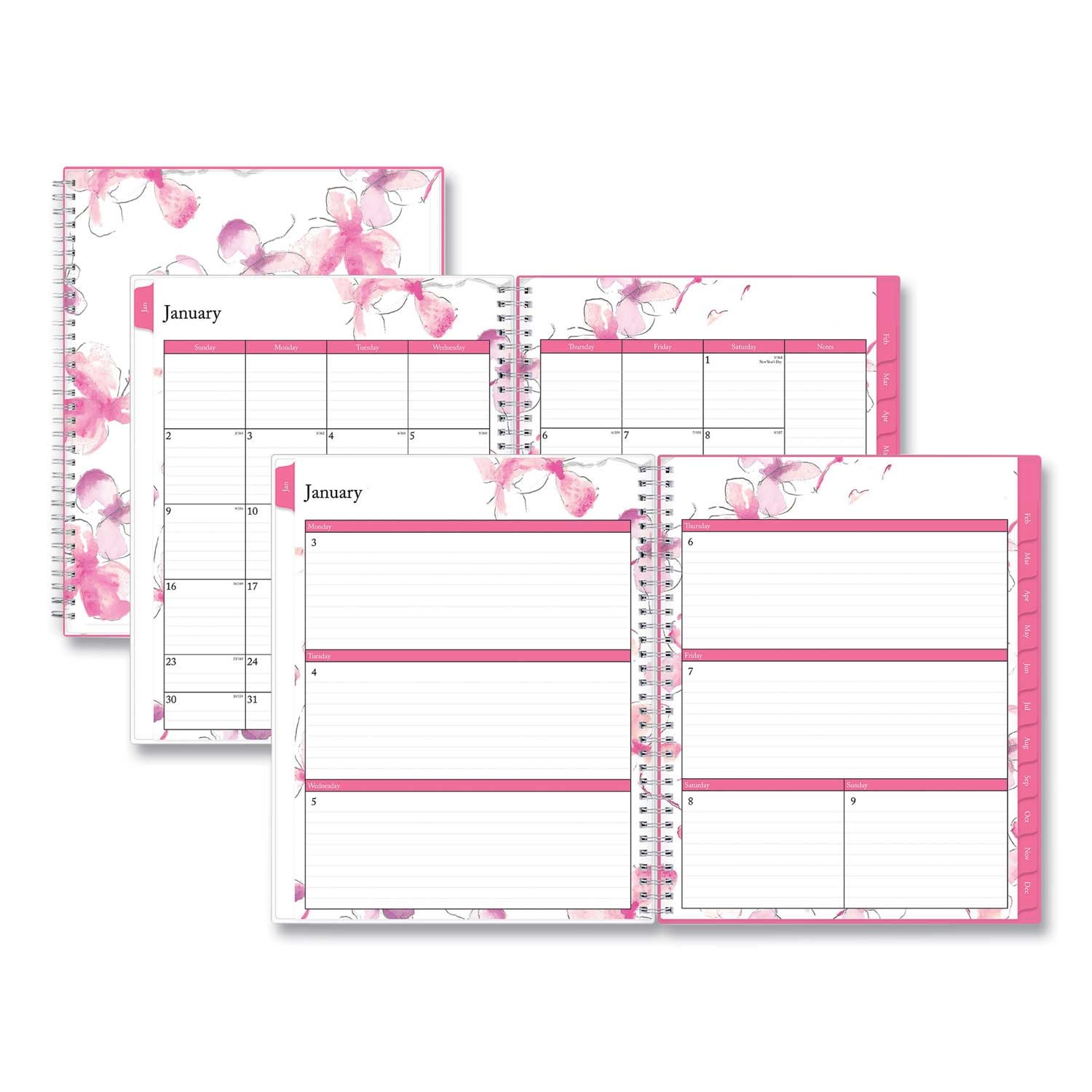 Blue Sky Breast Cancer Awareness Create-Your-Own Cover Weekly/Monthly Planner, 11 x 8.5 inch