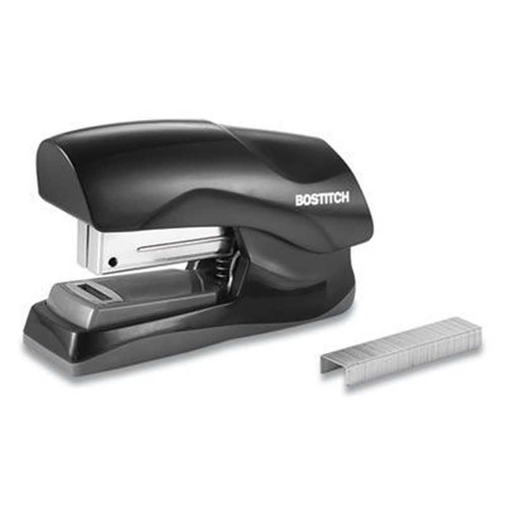 Bostitch Black Flat Clinch Stapler, 40-Sheet Capacity