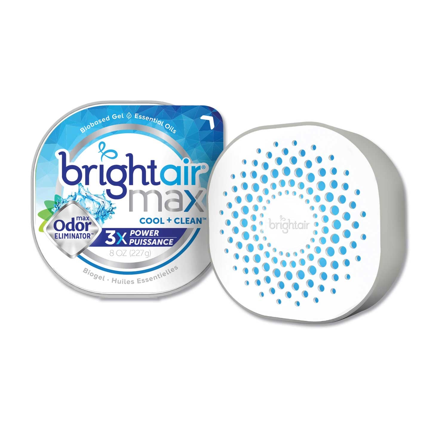 Bright Air Cool and Clean Max Odor Eliminator Air Freshener, 8 Ounce