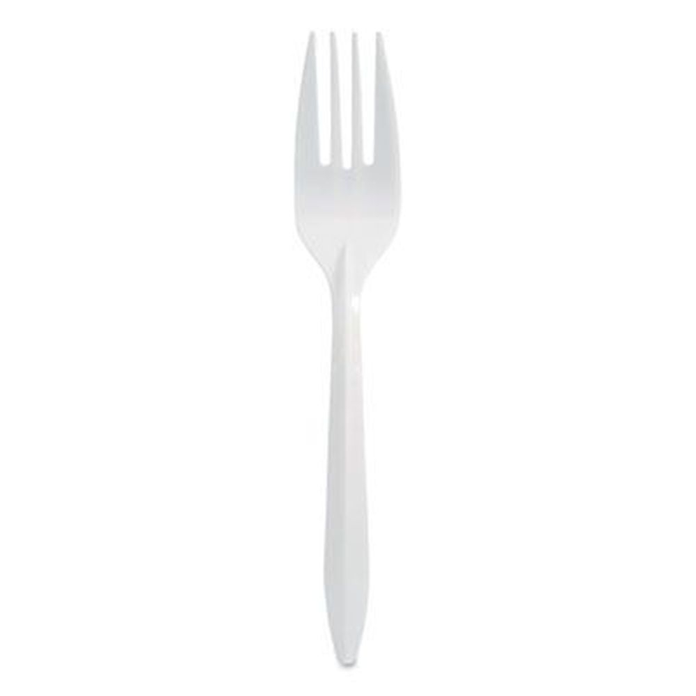 Berkley Square Mediumweight Polypropylene White Fork -- 1000 per case