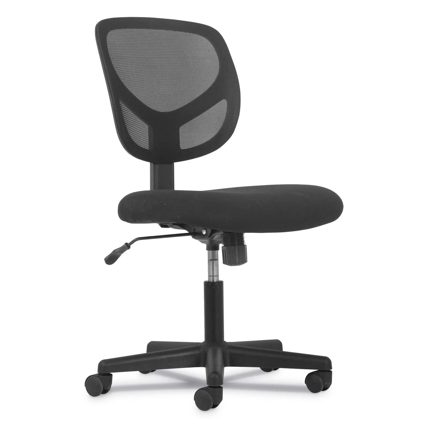 Sadie Black Seat Black Back 1 Oh One Mid Back Task Chair with Black Base, Supports up to 250 Pound