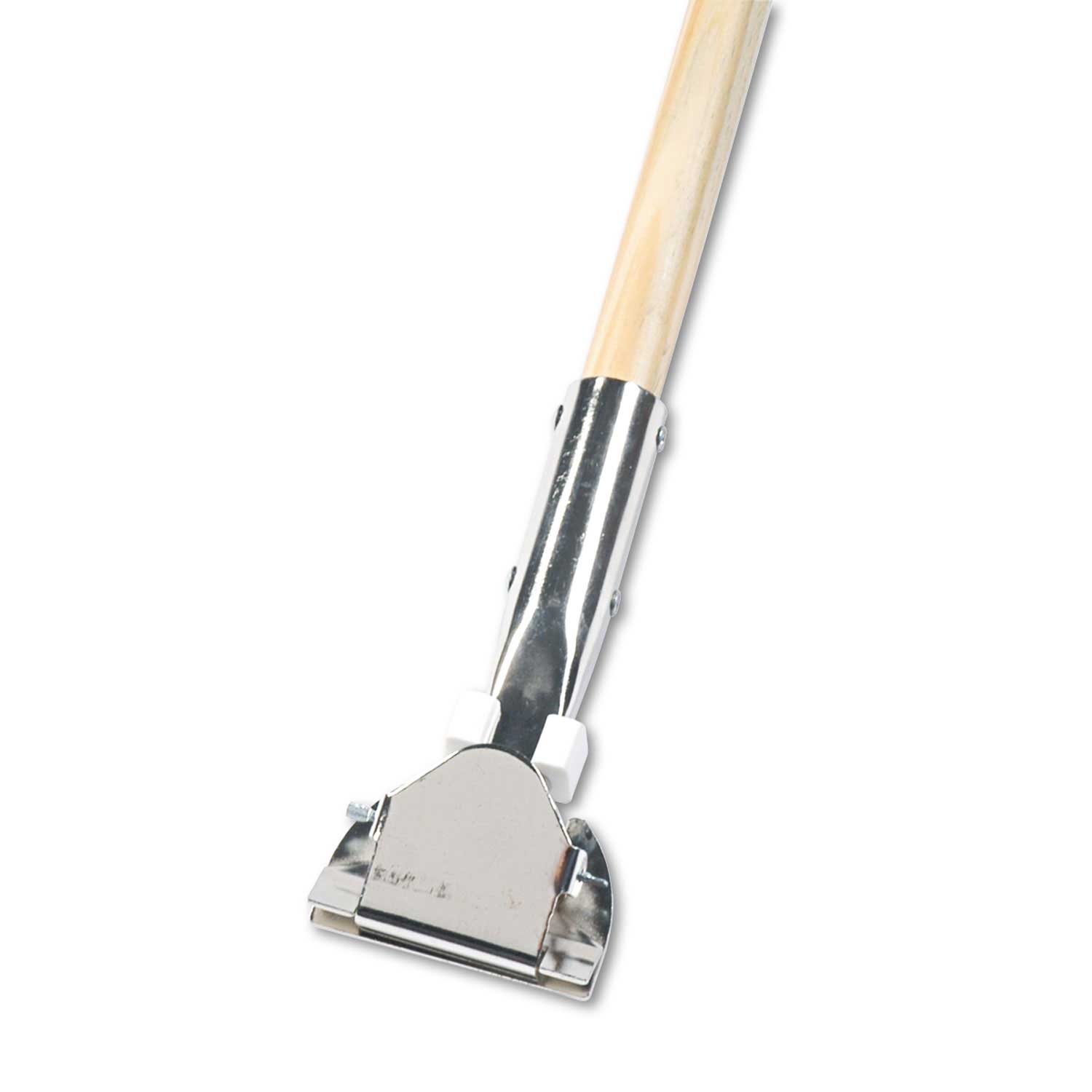 Boardwalk Lacquered Wood Swivel Head Clip On Dust Mop Handle, 1 inch Diameter x 60 inch Length