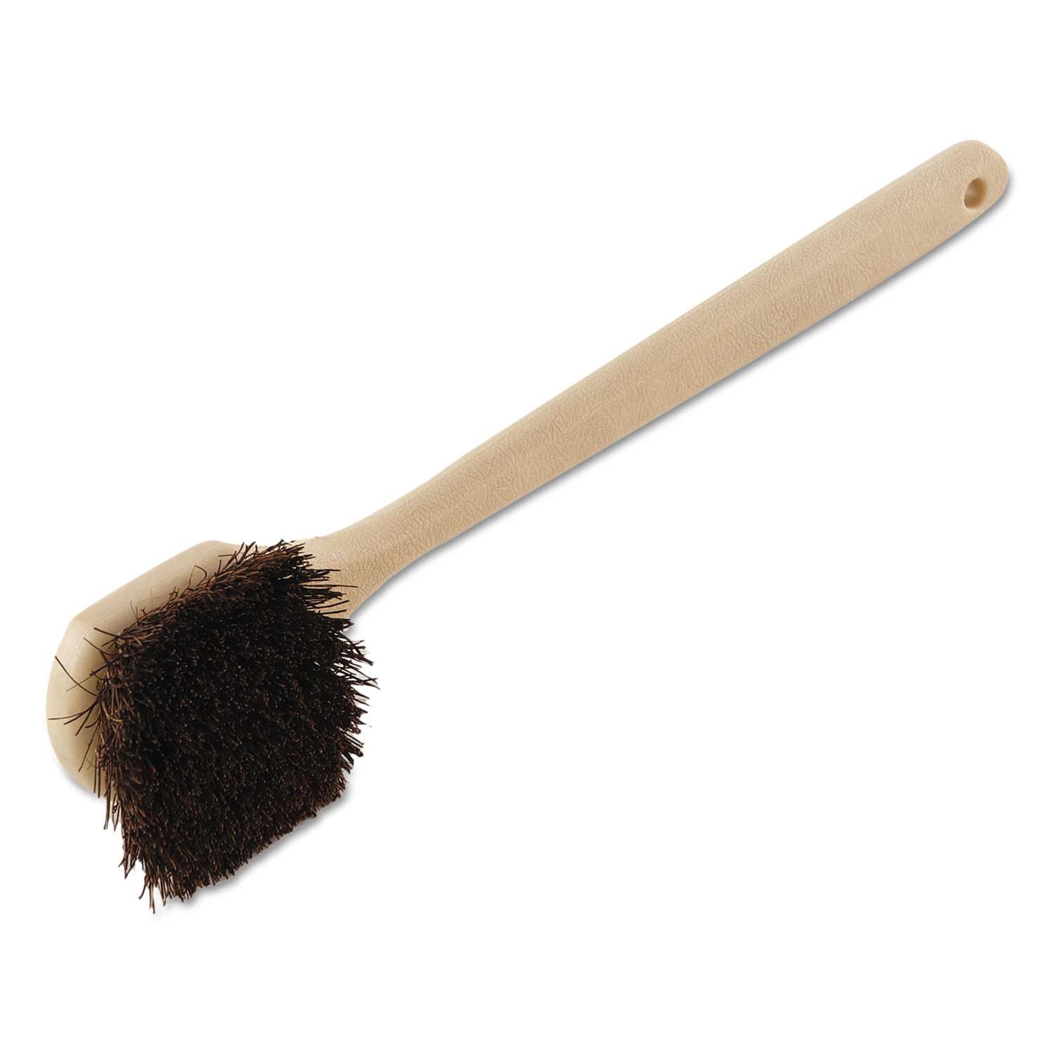 Boardwalk Tan Handle Plastic Palmyra Bristle Utility Brush, 20 inch