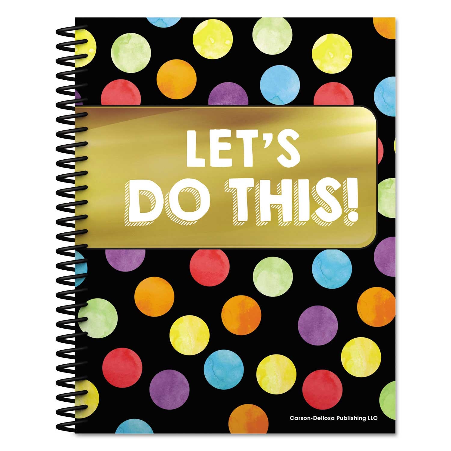 Carson Dellosa Education Black Celebrate Learning Theme Teacher Planner, 11 x 8.5 inch