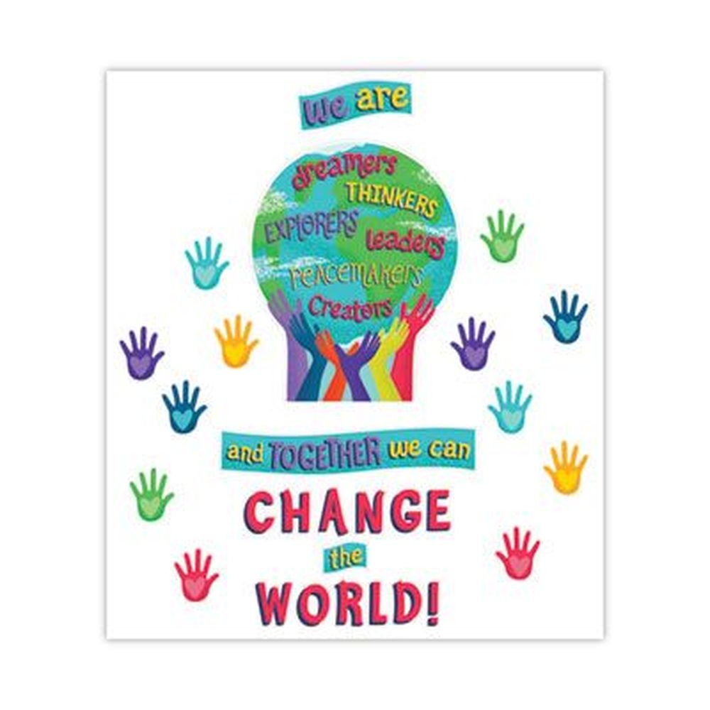 Carson-Dellosa Education 47 Pieces One World Motivational Bulletin Board Set
