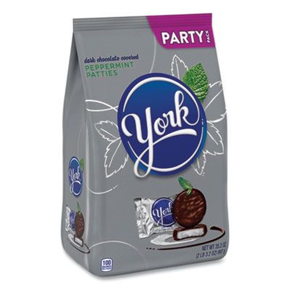 York Dark Chocolate Covered Peppermint Patties - Party Pack, 35.2 Ounce Bag