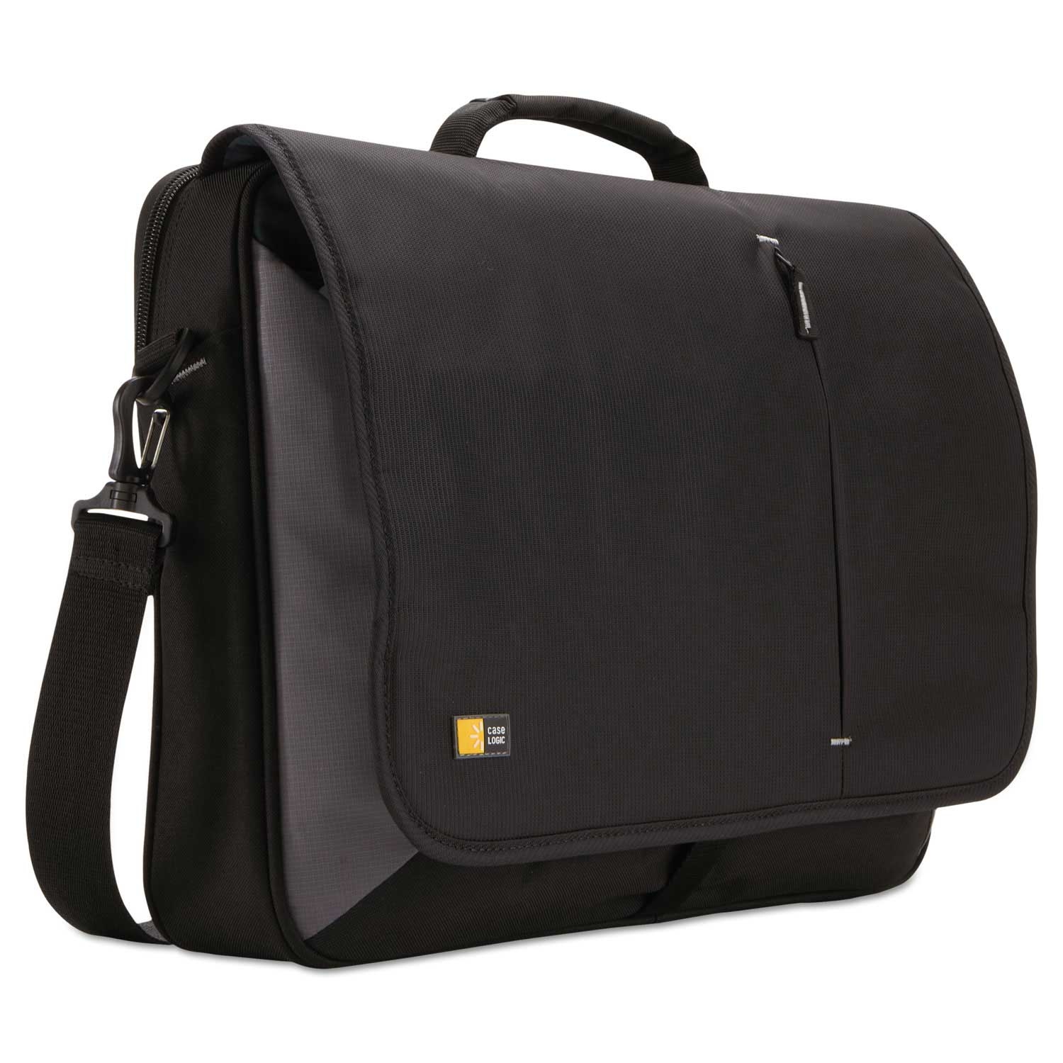 Case Logic Dobby Nylon Black 17 inch Laptop Messenger, 3 3/8 x 17 3/4 x 13 3/4 inch