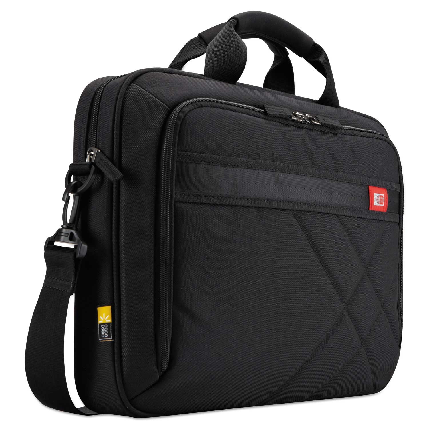 Case Logic Nylon Black Diamond 17 inch Laptop Briefcase, 17.3 x 3.2 x 12.5 inch