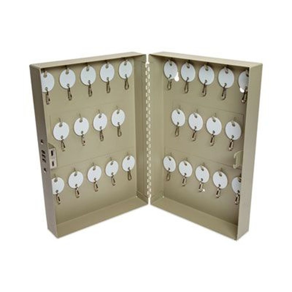 Controltek Sand Metal Combination Lockable Key Cabinet, 28 Key Capacity